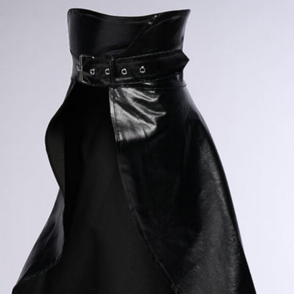 " THE HIGH AND LOW'S " PU BELT SKIRT (BRAND NEW!!!!!!!!!!!!!!!!!!! - Picture 2 of 6